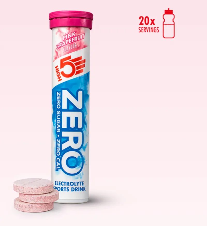 High5 Zero Hydration Tabs Tube of 20 in Pink Grapefruit Flavour
